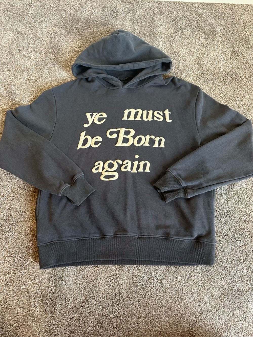 Cactus Plant Flea Market CPFM Ye Must Be Born Again Hoodie Size L- XL GRAY